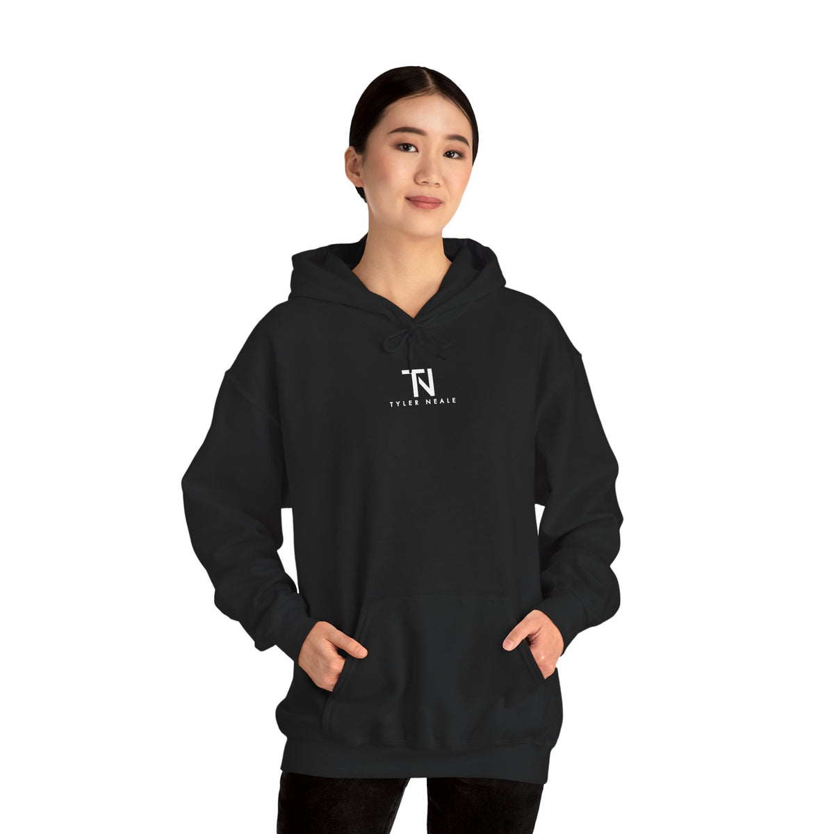 "Let’s Dive In" LA Skyline Lightweight Hoodie Black by Tyler Neale Shop