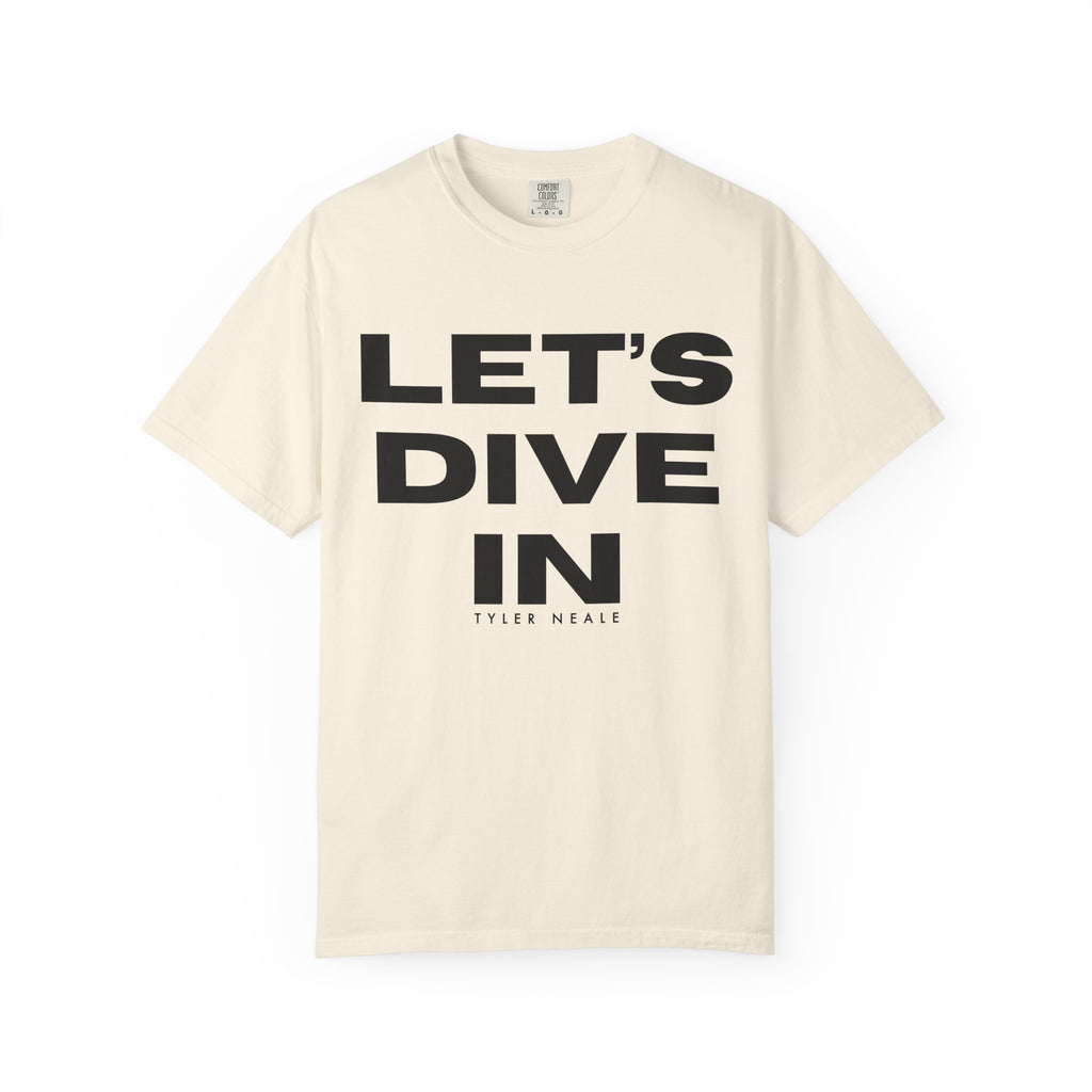 "Let's Dive In" T-Shirt Ivory by Tyler Neale Shop