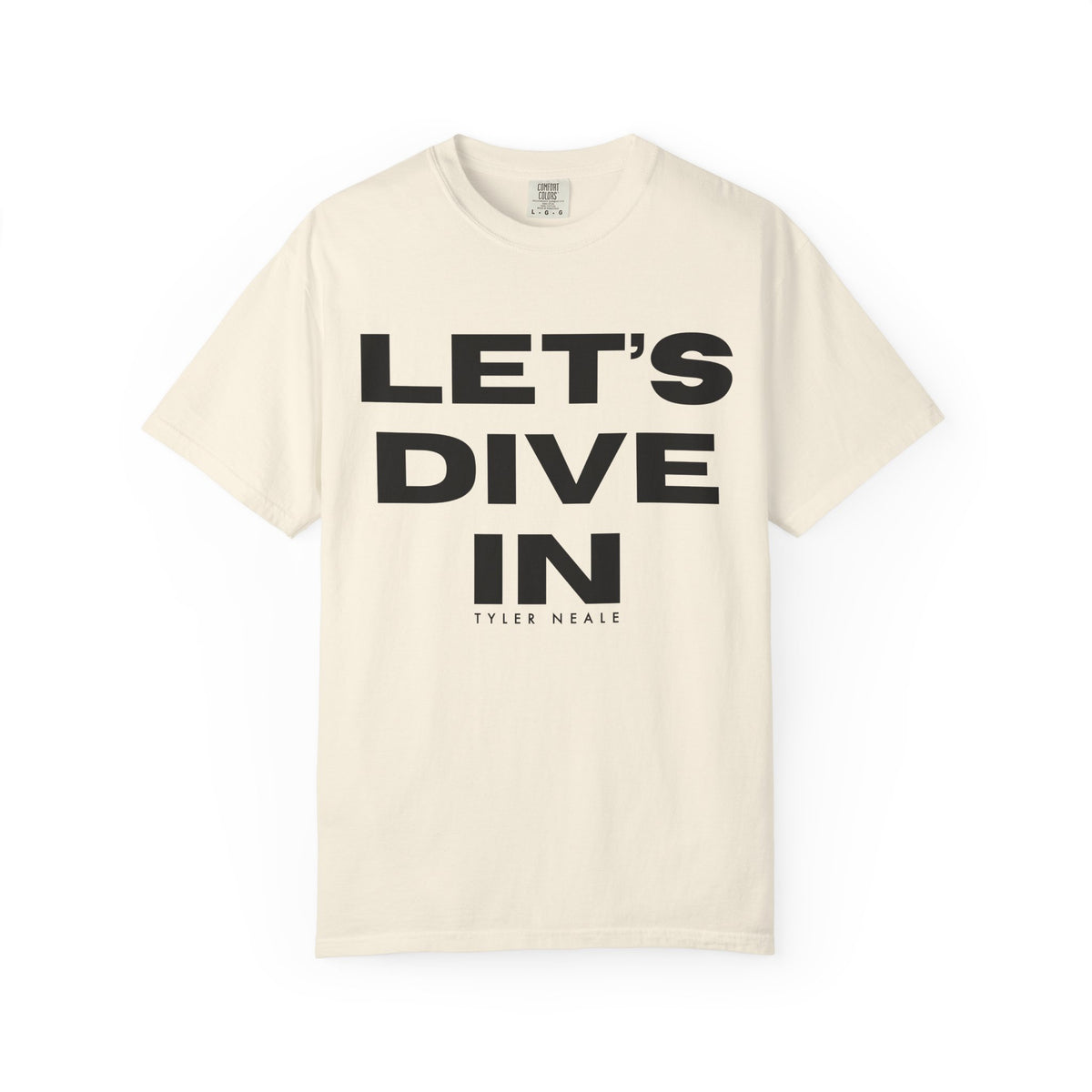 "Let's Dive In" T-Shirt Ivory by Tyler Neale Shop