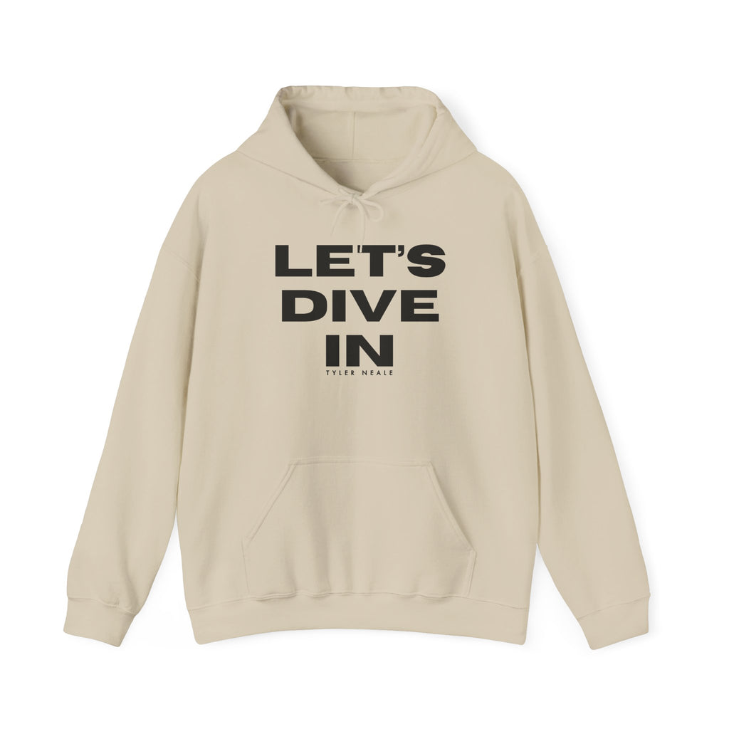 "Let’s Dive In" Lightweight Hoodie Sand by Tyler Neale Shop