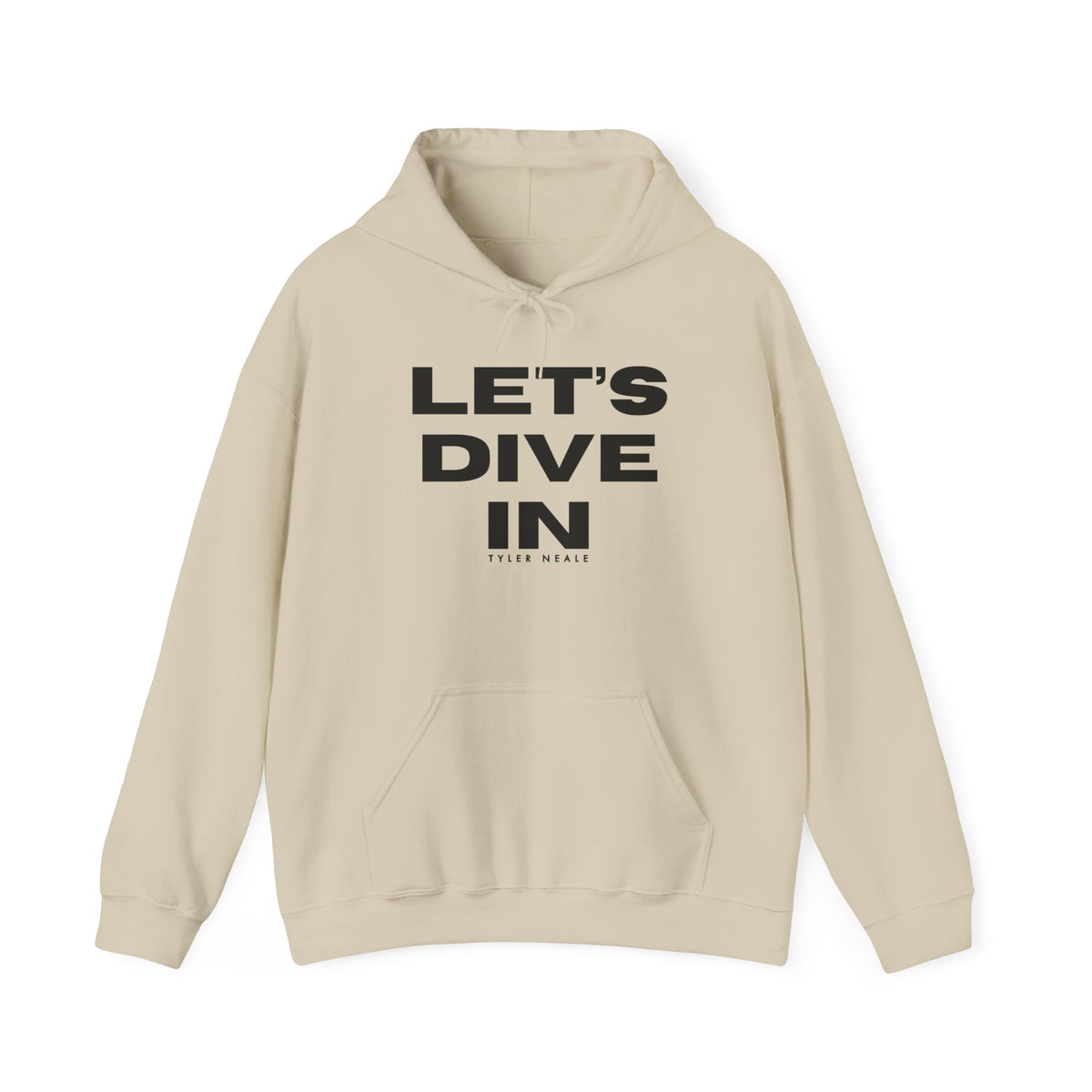 "Let’s Dive In" Lightweight Hoodie Sand by Tyler Neale Shop