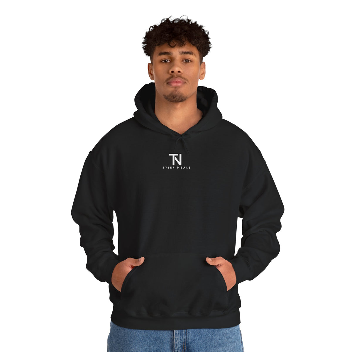 "Let’s Dive In" LA Skyline Lightweight Hoodie Black by Tyler Neale Shop