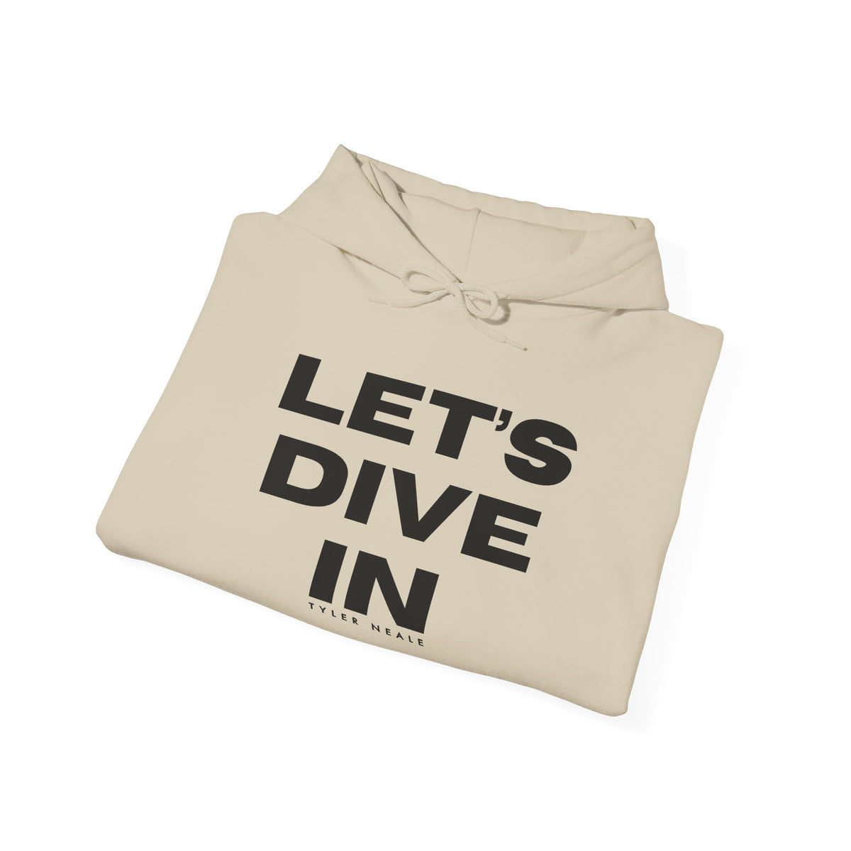 "Let’s Dive In" Lightweight Hoodie Sand by Tyler Neale Shop