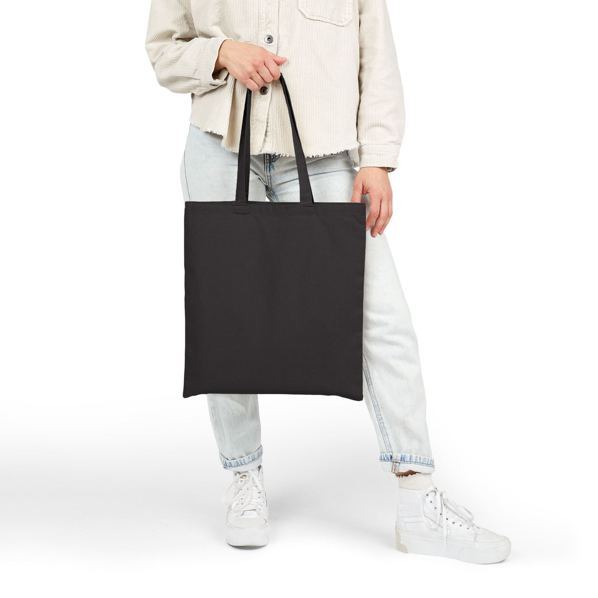 "Let’s Dive In" LA Skyline Canvas Tote Black by Tyler Neale Shop