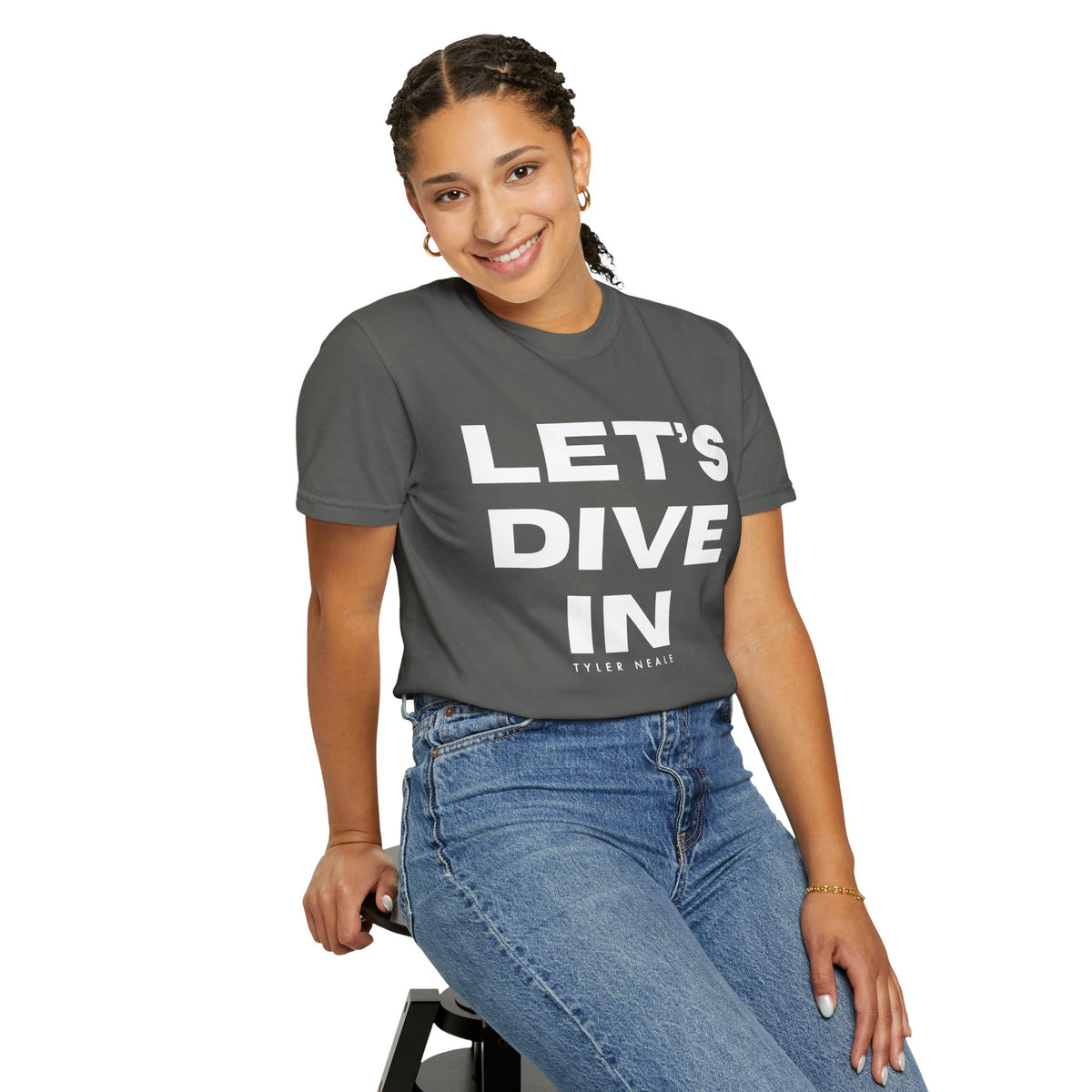 "Let's Dive In" T-Shirt Dark Gray by Tyler Neale Shop