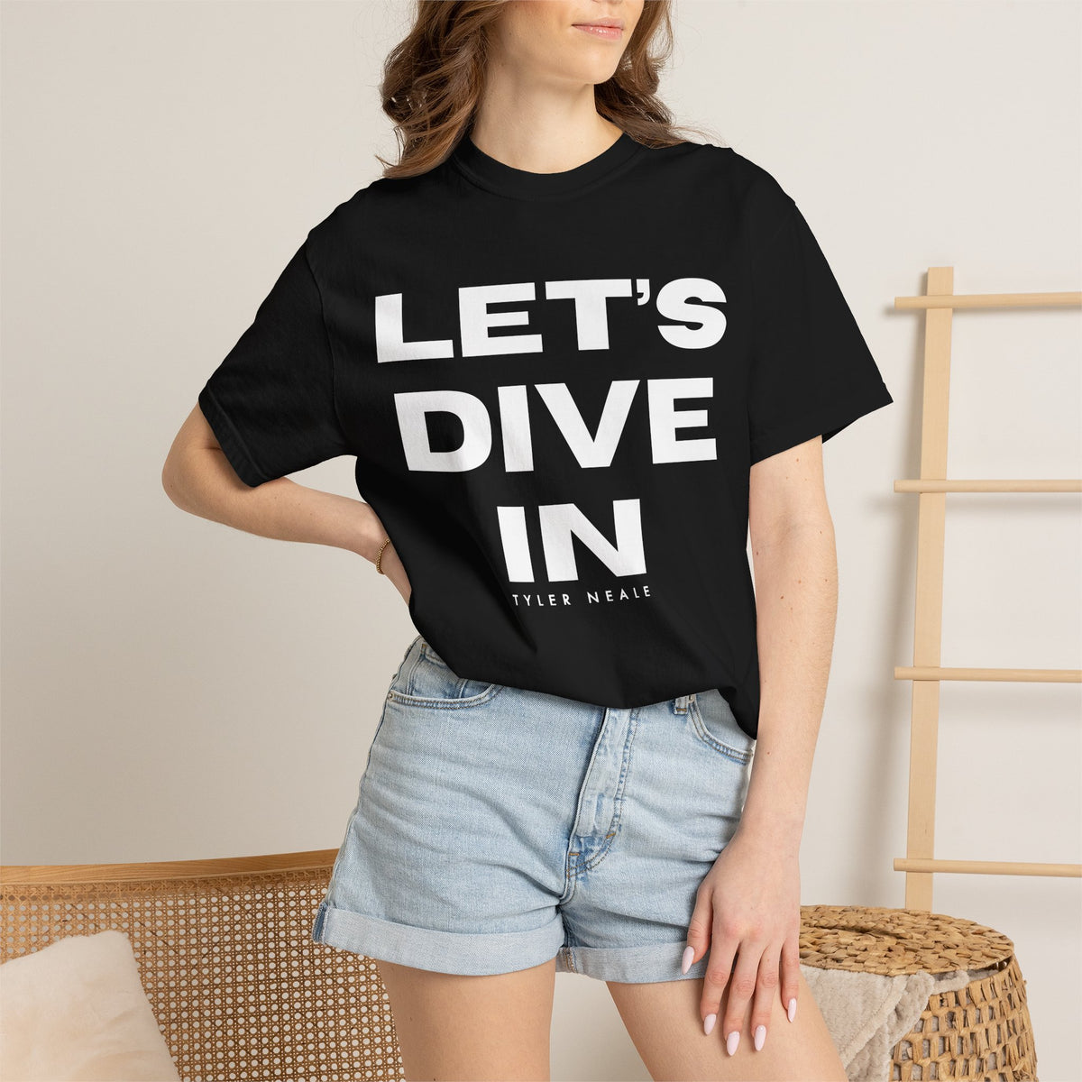 "Let's Dive In" T-Shirt Black by Tyler Neale Shop