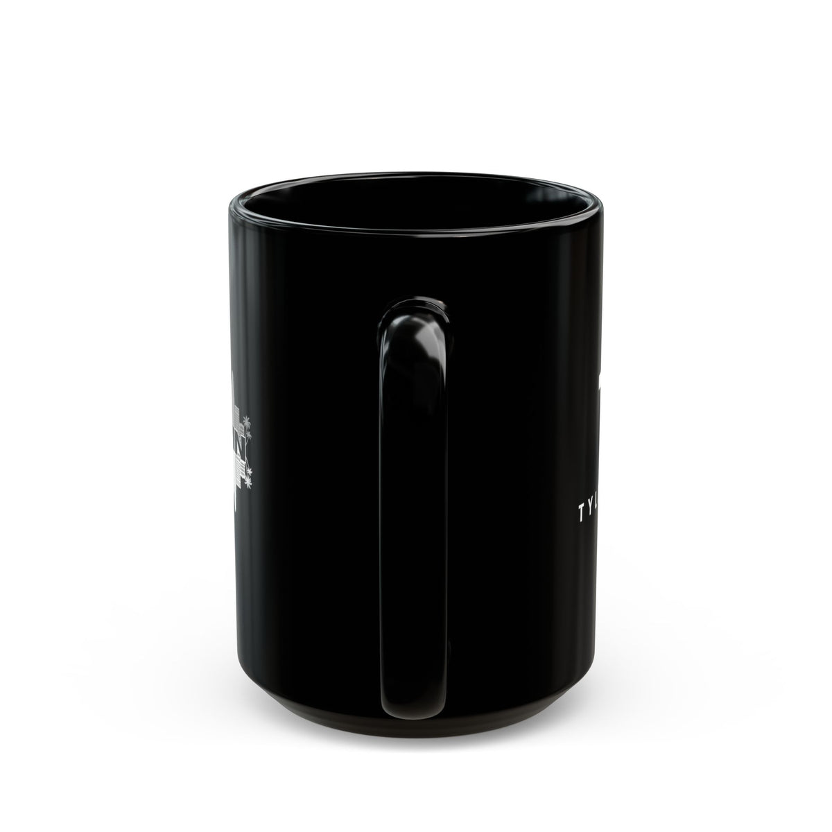 "Let’s Dive In" LA Skyline Mug Black by Tyler Neale Shop