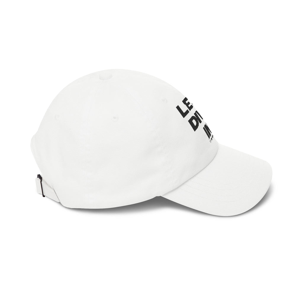 "Let's Dive In" Embroidered Hat White by Tyler Neale Shop
