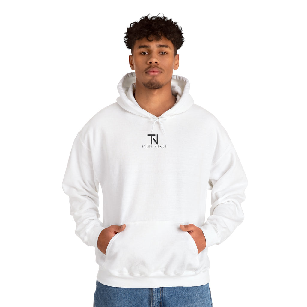 "Let’s Dive In" LA Skyline Lightweight Hoodie White by Tyler Neale Shop