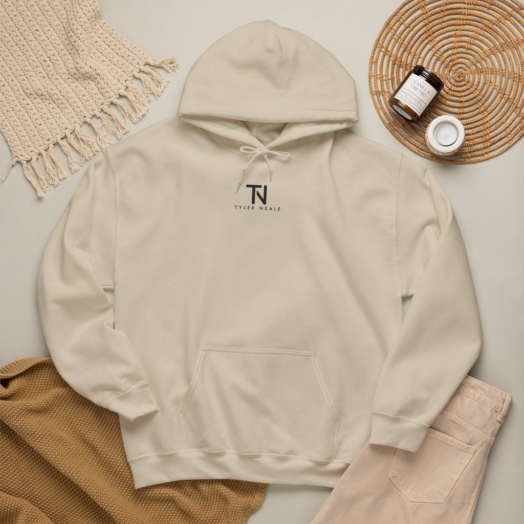 "Let’s Dive In" LA Skyline Lightweight Hoodie Sand by Tyler Neale Shop