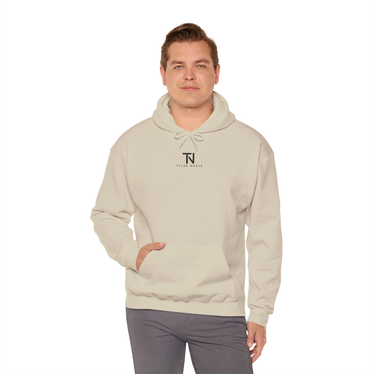 "Let’s Dive In" LA Skyline Lightweight Hoodie Sand by Tyler Neale Shop
