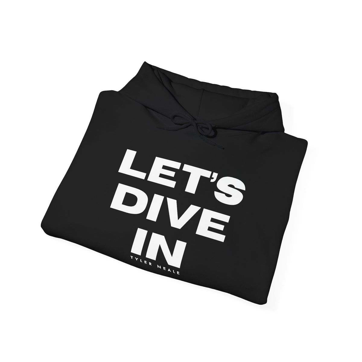 "Let’s Dive In" Lightweight Hoodie Black by Tyler Neale Shop