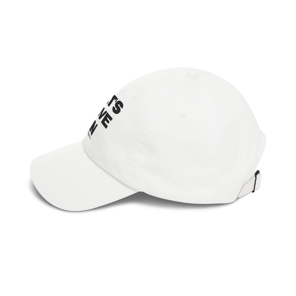 "Let's Dive In" Embroidered Hat White by Tyler Neale Shop