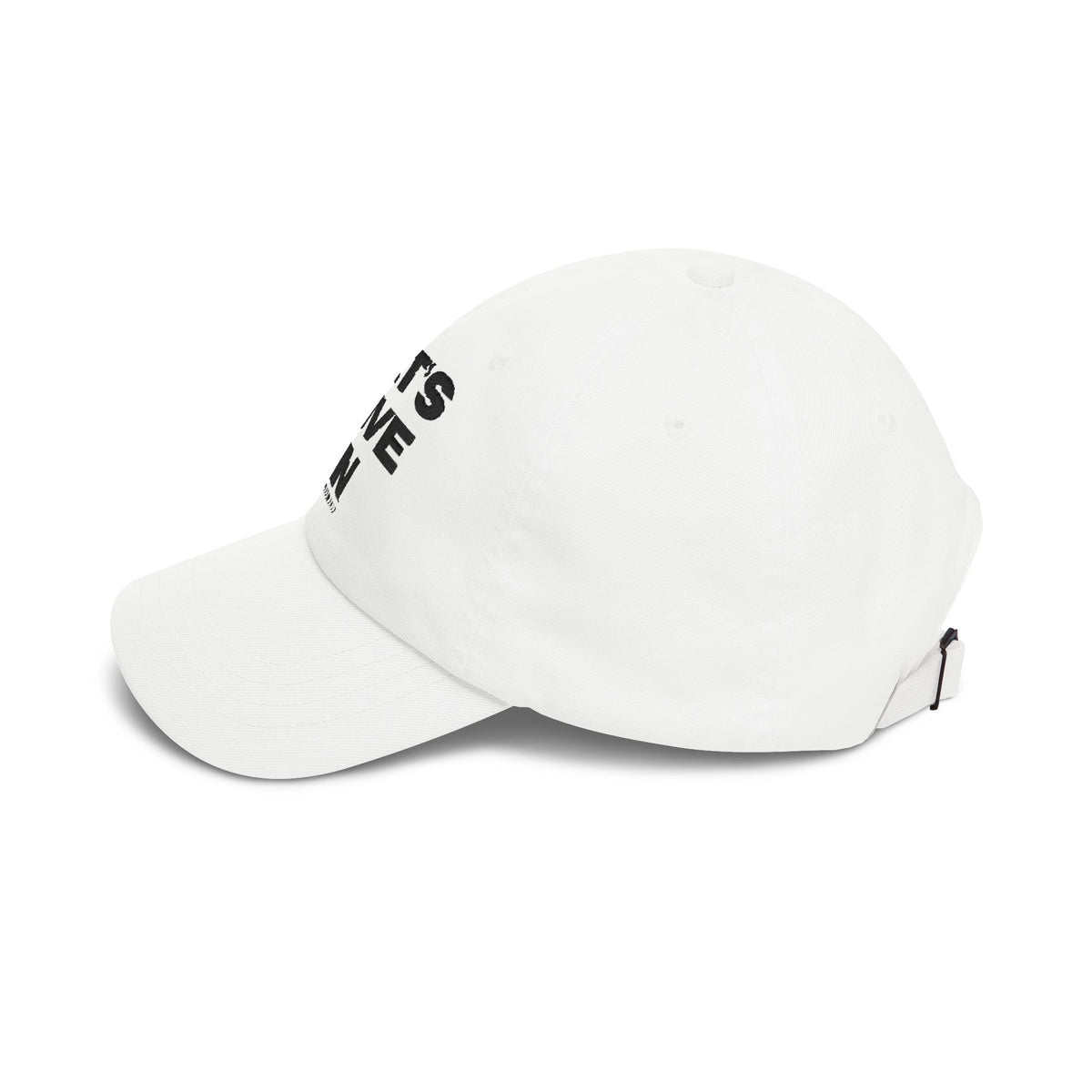 "Let's Dive In" Embroidered Hat White by Tyler Neale Shop